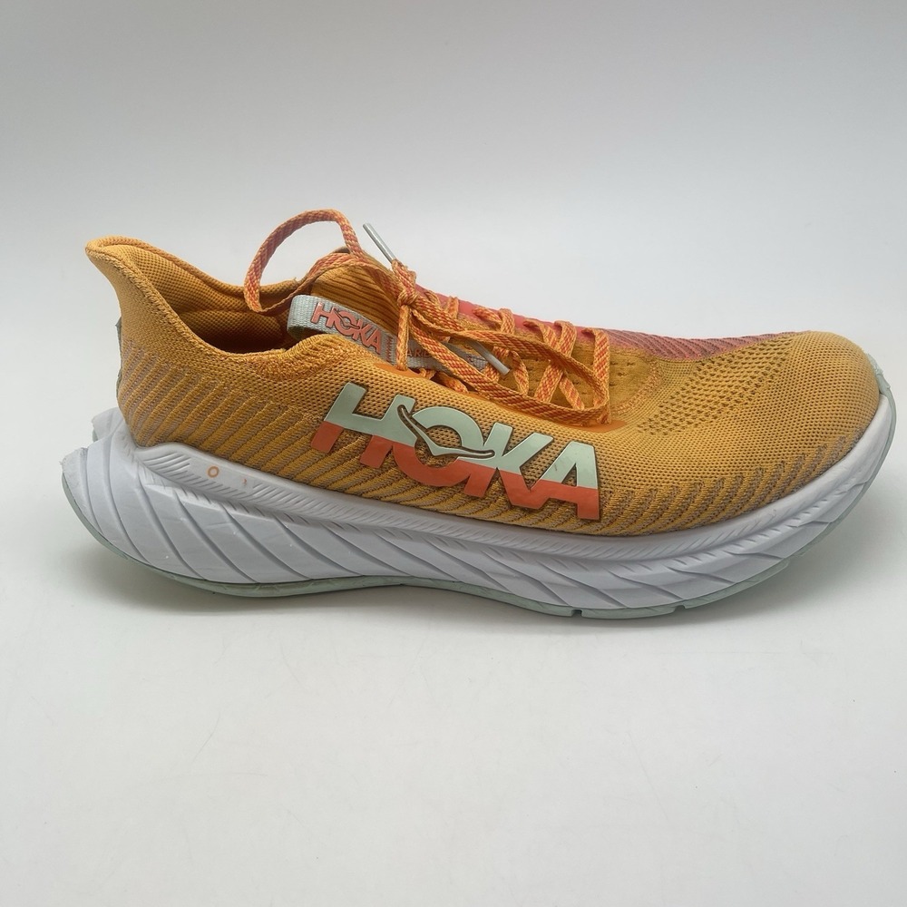 Hoka One One Sneakers Mens 10.5 D Carbon X 3 1123192 RYCM Orange‎ Running Shoes